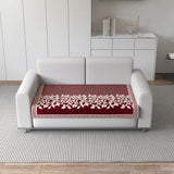 Anti-Slip Floral Velvet Sofa Cover for 2 Seater Sofa