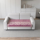 Anti-Slip Floral Velvet Sofa Cover for 2 Seater Sofa