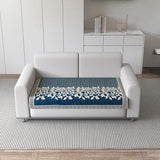 Anti-Slip Floral Velvet Sofa Cover for 2 Seater Sofa