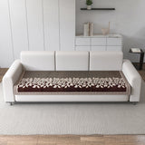 Anti-Slip Floral Velvet Sofa Cover For L3+3 Seater Sofa