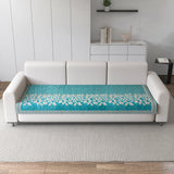 Anti-Slip Floral Velvet Sofa Cover for 3 Seater Sofa