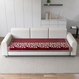 Anti-Slip Floral Velvet Sofa Cover for 3 Seater Sofa