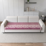 Anti-Slip Floral Velvet Sofa Cover for 3 Seater Sofa