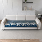 Anti-Slip Floral Velvet Sofa Cover For L4+3 Seater Sofa