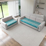 Anti-Slip Floral Velvet Sofa Cover for 5 Seater Sofa (3+2)