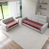 Anti-Slip Floral Velvet Sofa Cover for 5 Seater Sofa (3+2)