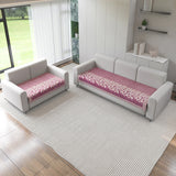Anti-Slip Floral Velvet Sofa Cover for 5 Seater Sofa (3+2)