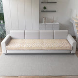 Anti-Slip Floral Velvet Sofa Cover For L4+3 Seater Sofa