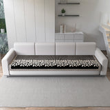 Anti-Slip Floral Velvet Sofa Cover for 4 Seater Sofa
