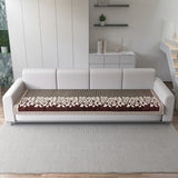 Anti-Slip Floral Velvet Sofa Cover for 4 Seater Sofa