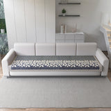Anti-Slip Floral Velvet Sofa Cover For L4+3 Seater Sofa