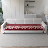 Anti-Slip Floral Velvet Sofa Cover For L4+3 Seater Sofa
