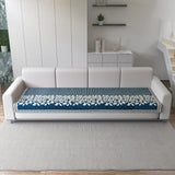 Anti-Slip Floral Velvet Sofa Cover for 4 Seater Sofa