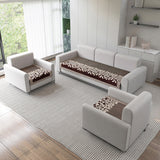 Anti-Slip Floral Velvet Sofa Cover for 5 Seater Sofa (3+1+1)