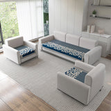 Anti-Slip Floral Velvet Sofa Cover for 5 Seater Sofa (3+1+1)