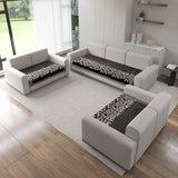 Anti-Slip Floral Velvet Sofa Cover for 5 Seater Sofa (3+2+2)