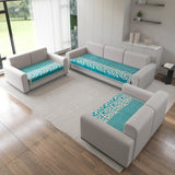 Anti-Slip Floral Velvet Sofa Cover for 5 Seater Sofa (3+2+2)
