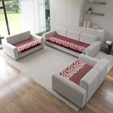 Anti-Slip Floral Velvet Sofa Cover for 5 Seater Sofa (3+2+2)