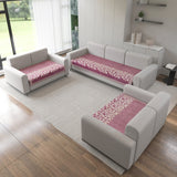 Anti-Slip Floral Velvet Sofa Cover for 5 Seater Sofa (3+2+2)