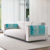 Anti-Slip Floral Velvet Sofa Arm Rest Cover