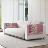 Anti-Slip Floral Velvet Sofa Arm Rest Cover