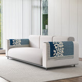 Anti-Slip Floral Velvet Sofa Arm Rest Cover