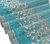 Anti-Slip Floral Velvet Sofa Cover For L3+2 Seater Sofa