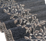 Anti-Slip Floral Velvet Sofa Cover For L4+3 Seater Sofa