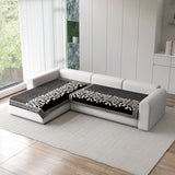 Anti-Slip Floral Velvet Sofa Cover L2+2 Seater Sofa
