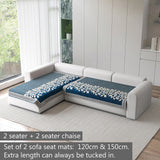 Anti-Slip Floral Velvet Sofa Cover L2+2 Seater Sofa