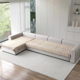 Anti-Slip Floral Velvet Sofa Cover For L3+2 Seater Sofa