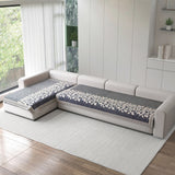 Anti-Slip Floral Velvet Sofa Cover For L3+2 Seater Sofa