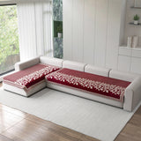 Anti-Slip Floral Velvet Sofa Cover For L3+2 Seater Sofa