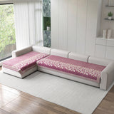 Anti-Slip Floral Velvet Sofa Cover For L3+2 Seater Sofa