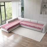 Anti-Slip Floral Velvet Sofa Cover For L3+3 Seater Sofa
