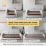 Anti-Slip Floral Velvet Sofa Cover For L3+2 Seater Sofa