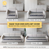 Anti-Slip Floral Velvet Sofa Cover For L4+3 Seater Sofa