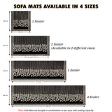 Anti-Slip Floral Velvet Sofa Cover For L3+3 Seater Sofa