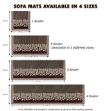 Anti-Slip Floral Velvet Sofa Cover For L4+3 Seater Sofa