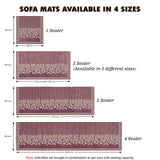 Anti-Slip Floral Velvet Sofa Cover For L3+2 Seater Sofa