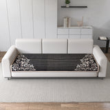Premium Velvet L-Shape 4+3 Sofa Mat Cover (Protector)