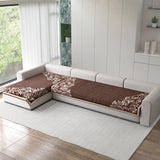 Premium Velvet L-Shape 3+2 Sofa Mat Cover (Protector)