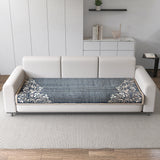 Premium Velvet L-Shape 4+3 Sofa Mat Cover (Protector)