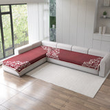 Premium Velvet L-Shape 3+3 Sofa Mat Cover (Protector)
