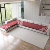 Premium Velvet L-Shape 4+3 Sofa Mat Cover (Protector)