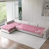Premium Velvet L-Shape 3+2 Sofa Mat Cover (Protector)