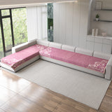 Premium Velvet L-Shape 4+3 Sofa Mat Cover (Protector)