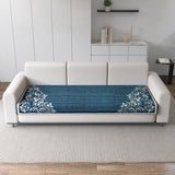Premium Velvet L-Shape 4+3 Sofa Mat Cover (Protector)