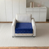 Holland Quilted Soft Velvet Sofa Seat Cover Mat For 1 Seater with Decorative Handcrafted Tassel