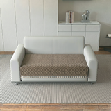 Holland Quilted Soft Velvet Sofa Seat Cover Mat For 2 Seater with Decorative Handcrafted Tassel
